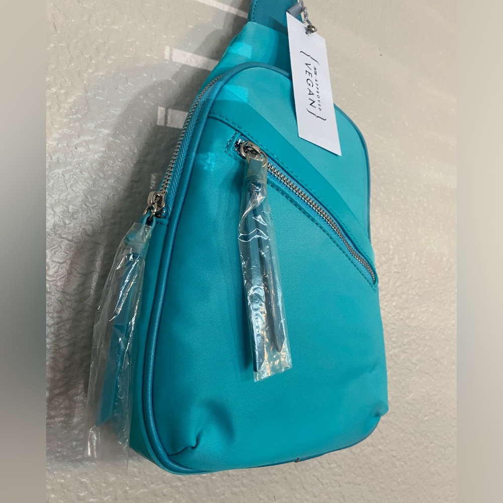 Calin Collection Crossbody Bag with guitar strap || NWT || Turquoise - Picture 5 of 14